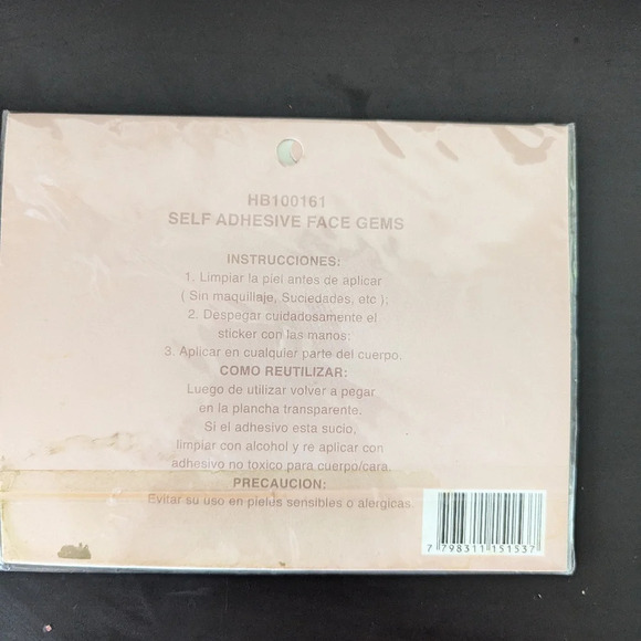 3 for 15 Party fantasy face crystal sticker temporary adhesive rave party - Picture 6 of 6